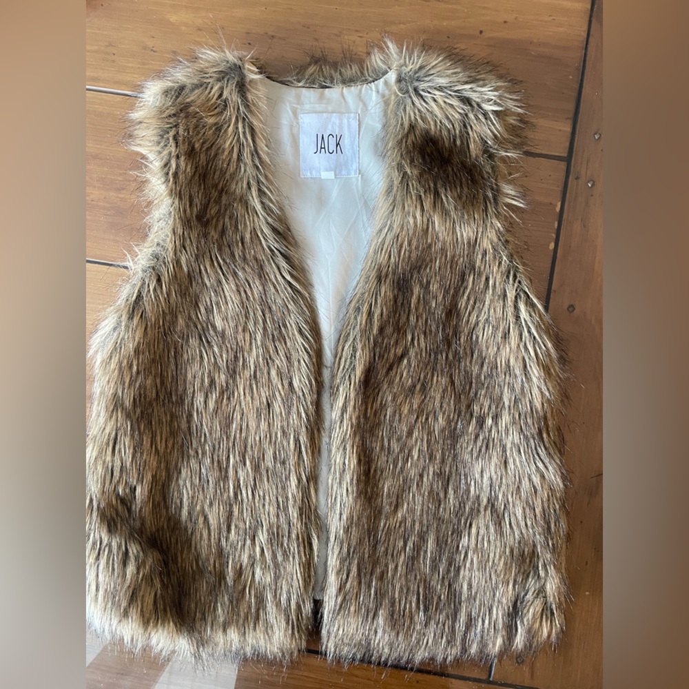 Faux fur vest